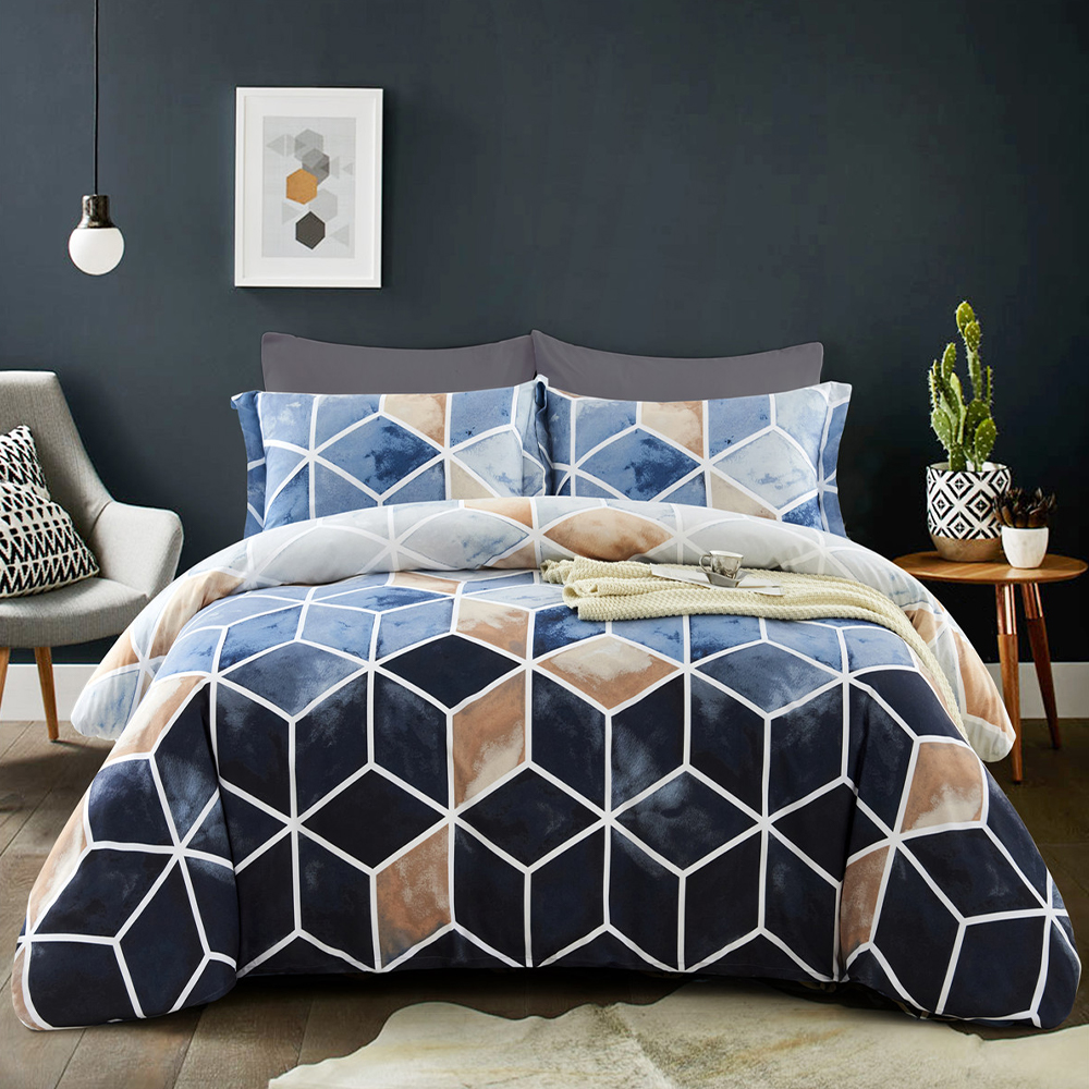 Decay Geometric Typis Duvet Cover Quilt Cover Set Bedding Set Collection