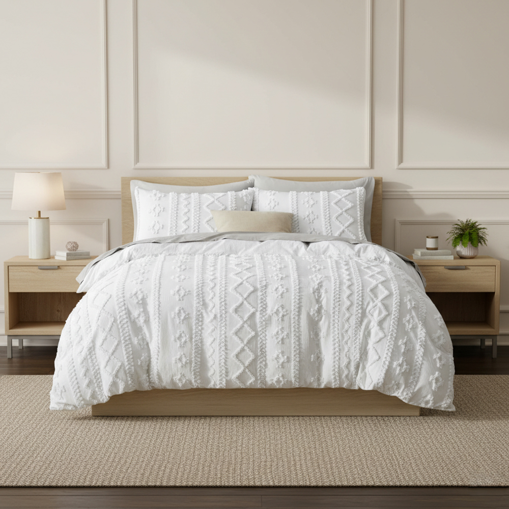 Milano Tufted Pardus Chenille Paraclitus Paraclitus Pone Bedding Set