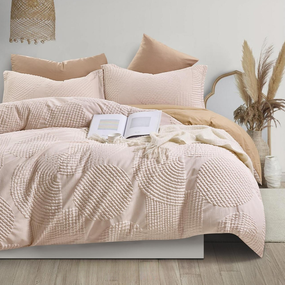 Halston Textured Geometrica caelata Duvet Cover Quilt Cover Set stramentorum