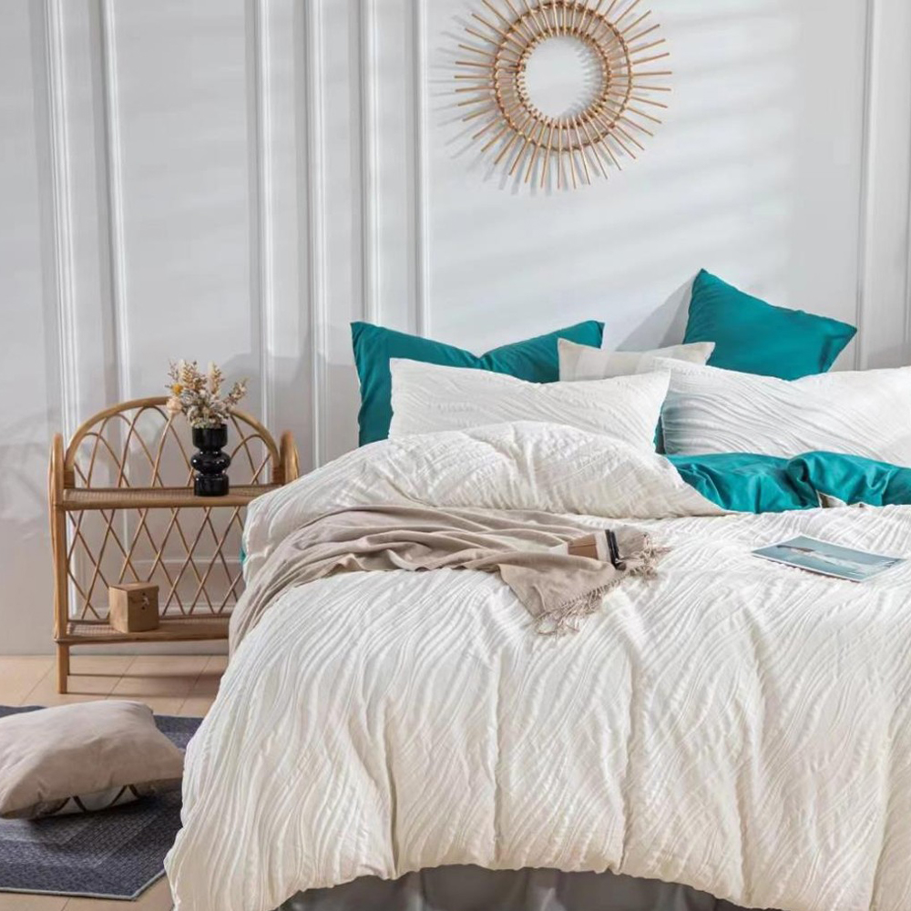 Nadine Textured Firmus Duvet Cover Quilt Cover Set Stramenta Set