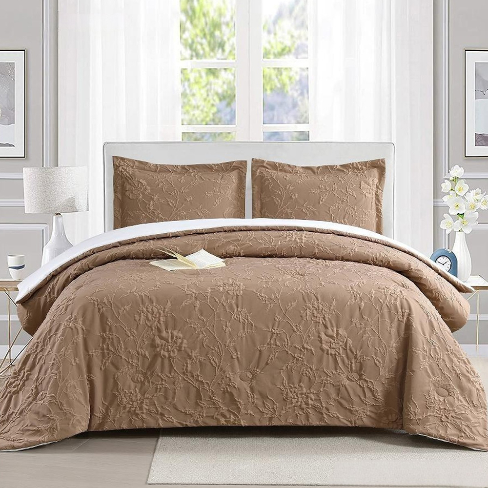 Mineralis Textured Botanical Floral Folium Caelatum Duvet Cover Quilt Cover Set Stramenta Set