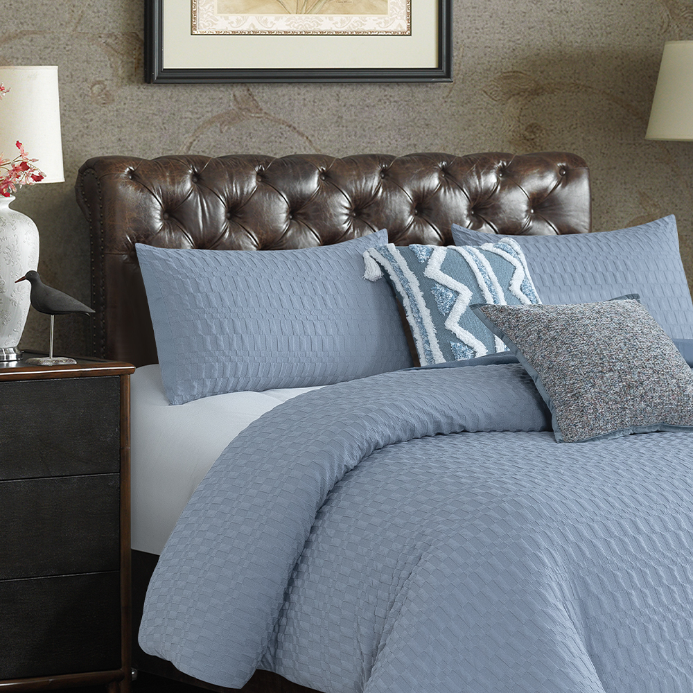 Valley Textured Geometric Duvet Cover Quilt Cover Set TECTUM