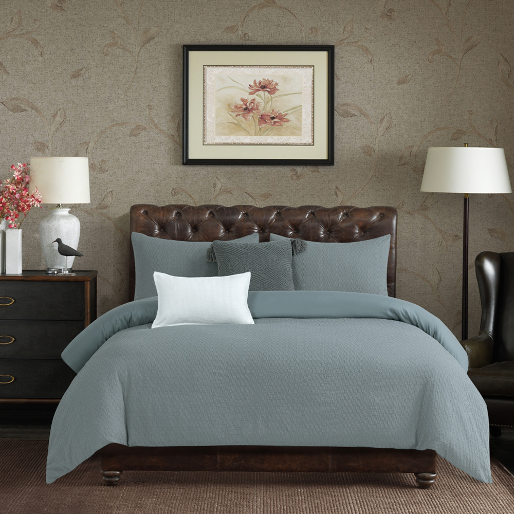 Liora Textured Geometrica Duvet Cover Quilt Cover Set TECTUM Set
