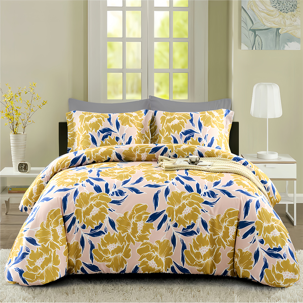 Della Botanical Floral Printed Duvet Cover Quilt Cover Set Bedding Set Collection