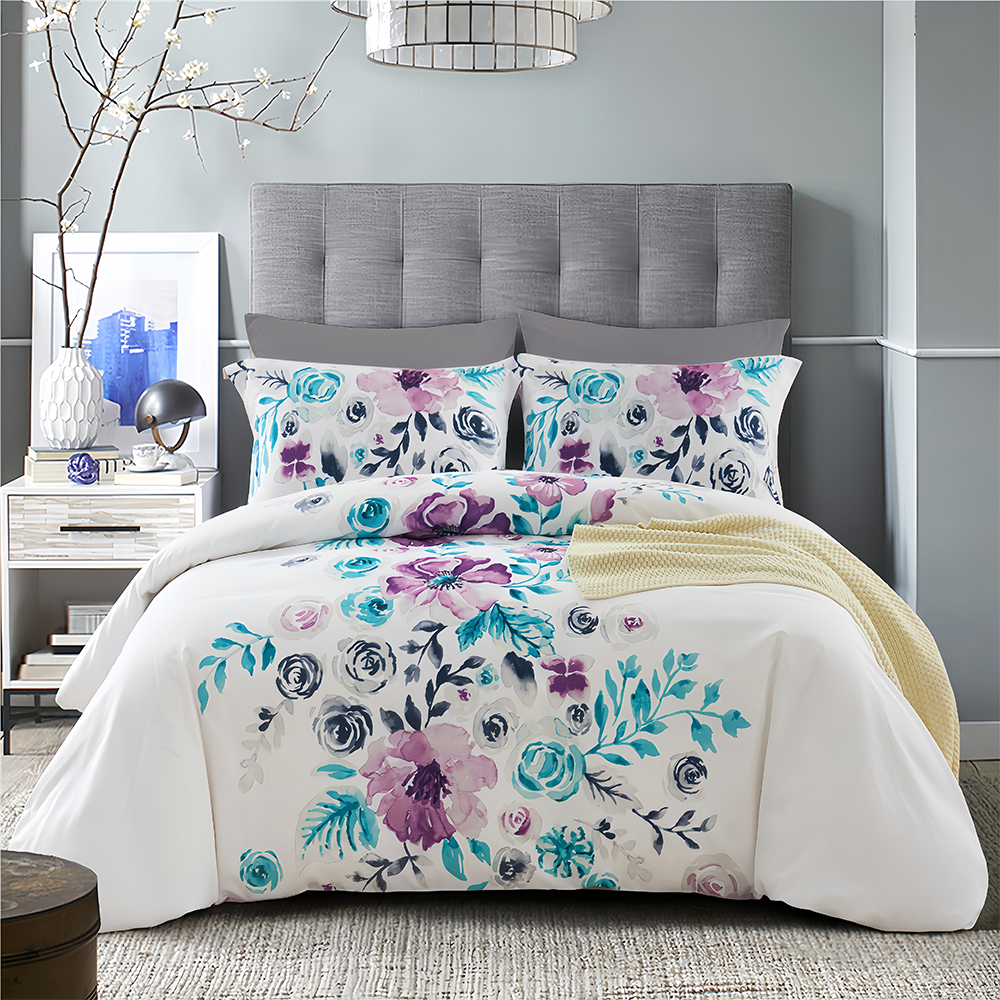 Sianna Floralia Botanical Printed Duvet Cover Quilt