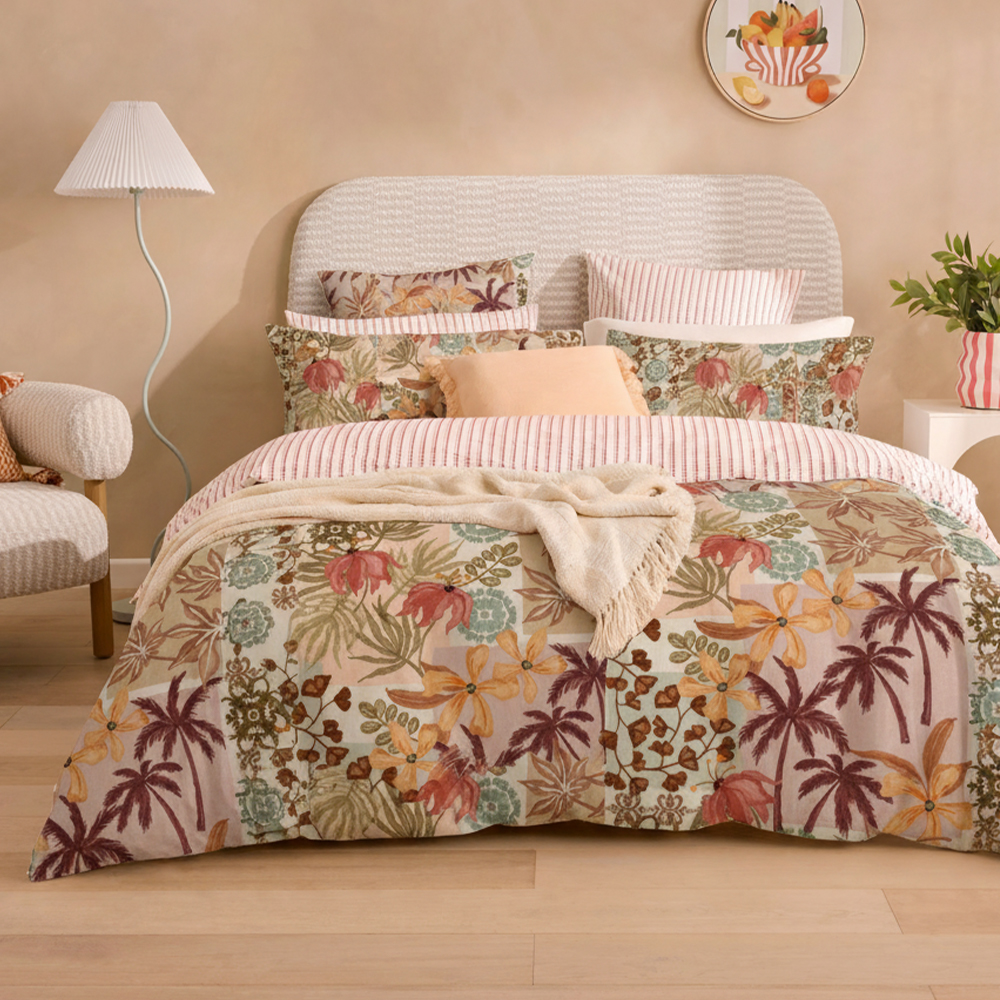 Aestas Palmarum Prints Purus Microfiber Cotton Typis Duvet Cover Quilt Cover Set Bedding set