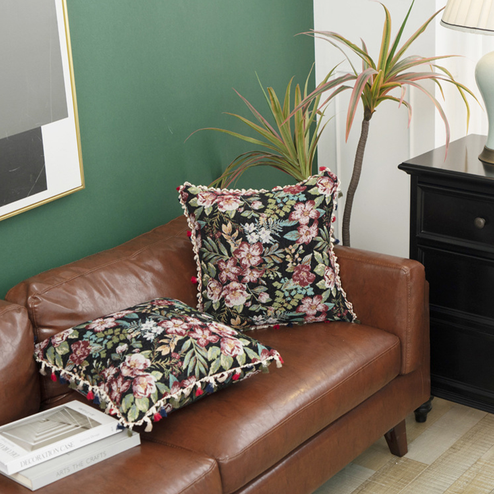 Moroccan Ethnic American Style pulvinar decoctum cum fimbria